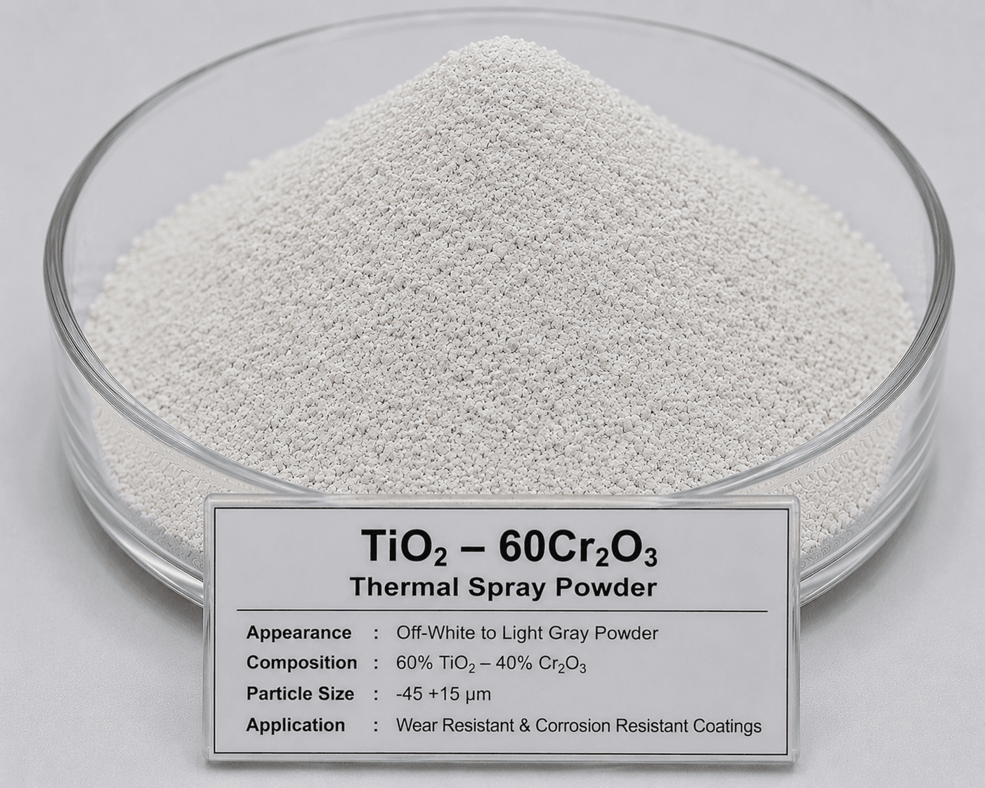 TiO₂ – 60Cr₂O₃ Thermal Spray Powder TiO₂ – 60Cr₂O₃ Thermal Spray Powder