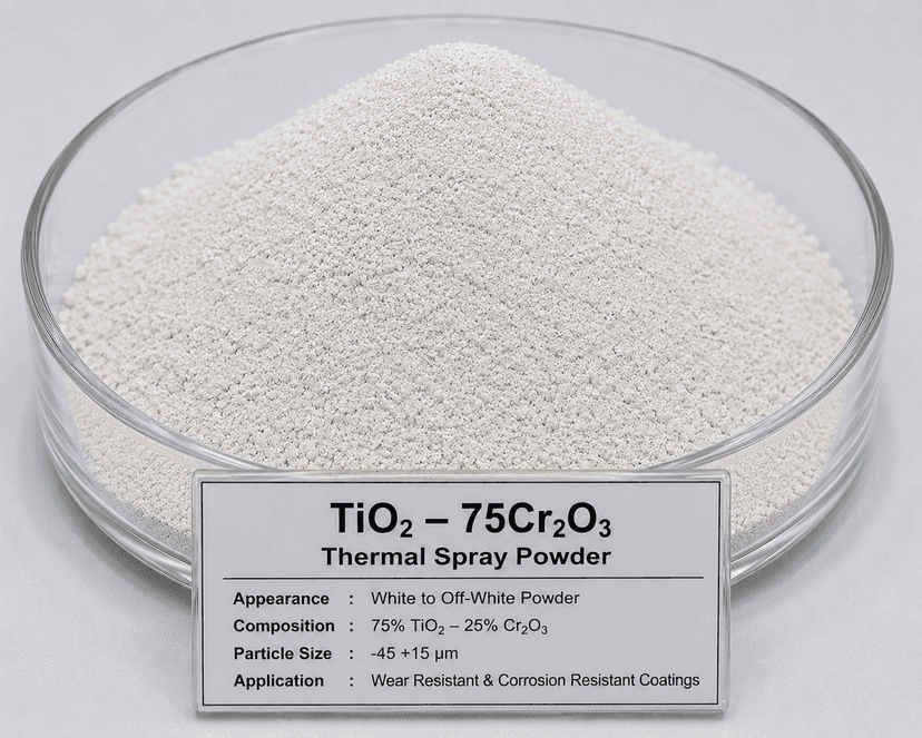 TiO₂ – 75Cr₂O₃ Thermal Spray Powder TiO₂ – 75Cr₂O₃ Thermal Spray Powder