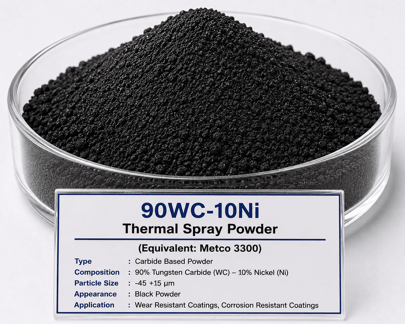 90WC-10Ni Thermal Spray Powder (Equivalent: Metco 3300) 90WC-10Ni Thermal Spray Powder (Equivalent: Metco 3300)